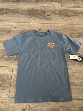 Volcom Blue Short-Sleeve Tee with Palm Graphic